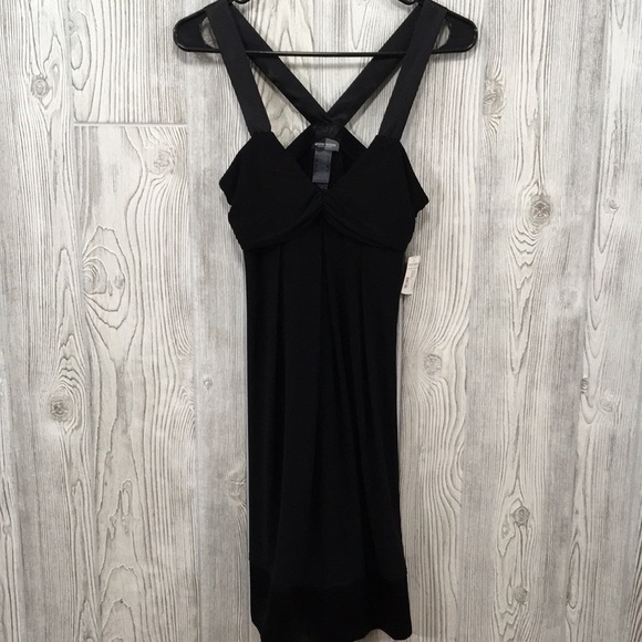 𝅺Vintage Y2K Michelle BohBot Bisou Bisou Little Black Dress Size 6 - Picture 1 of 9